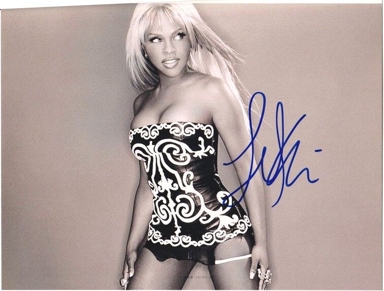 Autogramm Rap (USA) | LIL KIM | 2007 Foto (Portrait SW XL) SEXY