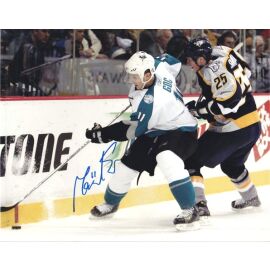 Autogramm Eishockey | USA | San Jose | Marcel GOC | 2000er Foto (Spielszene Color XL) 4