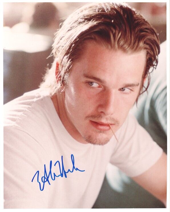 Autogramm Film (USA) | Ethan HAWKE | 1994 Foto (Portrait Color XL) "Reality Bites"