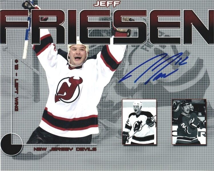 Autogramm Eishockey | USA | New Jersey | Jeff FRIESEN | 2002 (Collage Color XL)