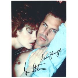 Autogramme Film (USA) | Kevin COSTNER + Sean YOUNG | 1987 Foto (Filmszene Color XL) "No Way Out"