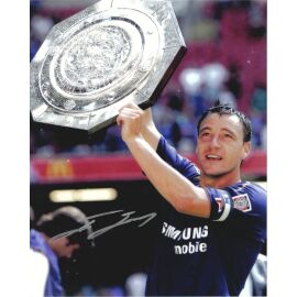 Autogramm Fussball | FC Chelsea | 2009 Foto | John TERRY (Pokal Color XL) FA Shield