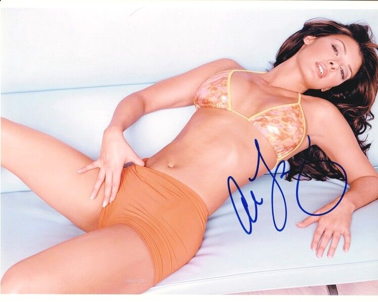 Autogramm Film / Model (USA) | Ali LANDRY | 1990er Foto (Portrait Color XL) Miss USA SEXY
