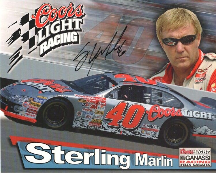 Autogramm NASCAR | Sterling MARLIN | 2002 (Collage Color XL)