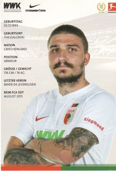 Autogramm Fussball | FC Augsburg | 2018 | Konstantinos STAFYLIDIS
