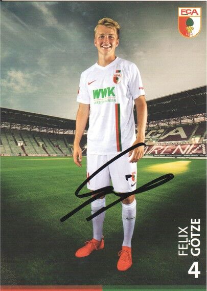 Autogramm Fussball | FC Augsburg | 2018 | Felix GÖTZE