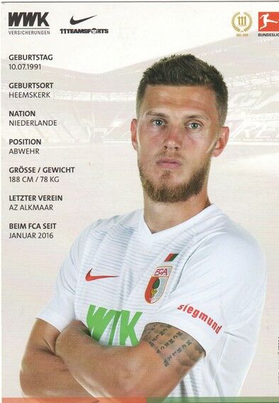 Autogramm Fussball | FC Augsburg | 2018 | Jeffrey GOUWELEEUW
