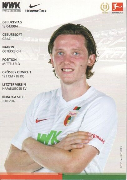 Autogramm Fussball | FC Augsburg | 2018 | Michael GREGORITSCH