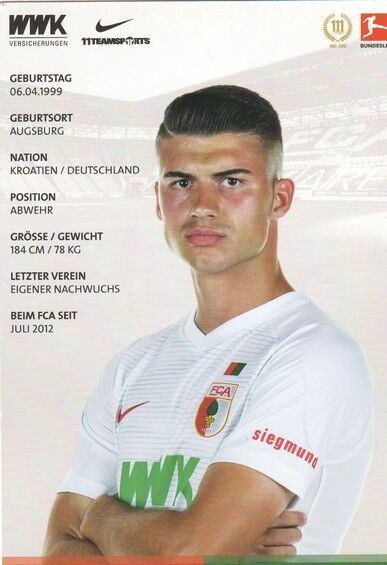 Autogramm Fussball | FC Augsburg | 2018 | Jozo STANIC