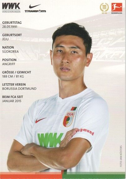 Autogramm Fussball | FC Augsburg | 2018 | Dong-Won JI