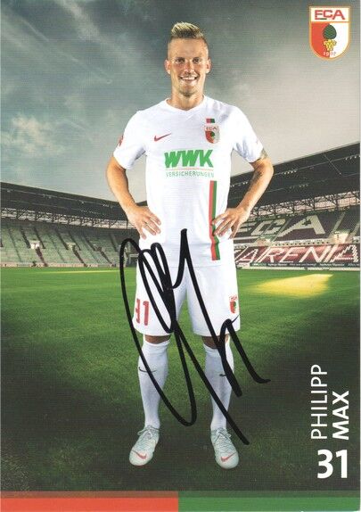 Autogramm Fussball | FC Augsburg | 2018 | Philipp MAX