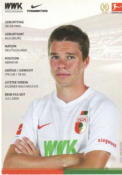 Autogramm Fussball | FC Augsburg | 2018 | Raphael FRAMBERGER