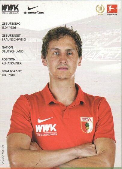 Autogramm Fussball | FC Augsburg | 2018 | Sönke ERMGASSEN