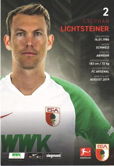 Autogramm Fussball | FC Augsburg | 2019 | Stephan LICHTSTEINER
