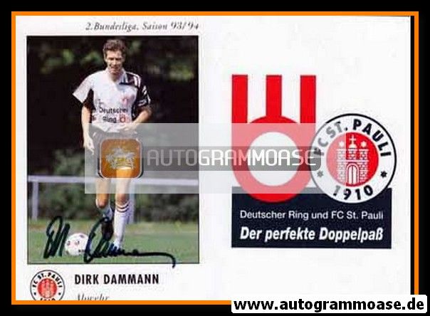Autogramm Fussball | FC St. Pauli | 1993 | Dirk DAMMANN