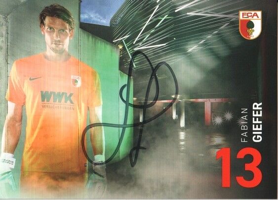 Autogramm Fussball | FC Augsburg | 2019 | Fabian GIEFER