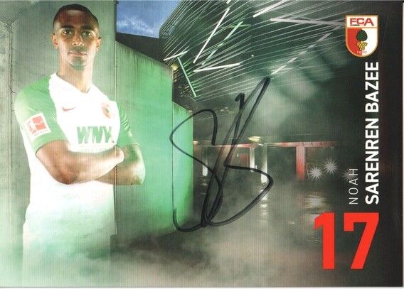 Autogramm Fussball | FC Augsburg | 2019 | Noah SARENREN BAZEE