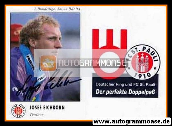 Autogramm Fussball | FC St. Pauli | 1993 | Josef EICHKORN