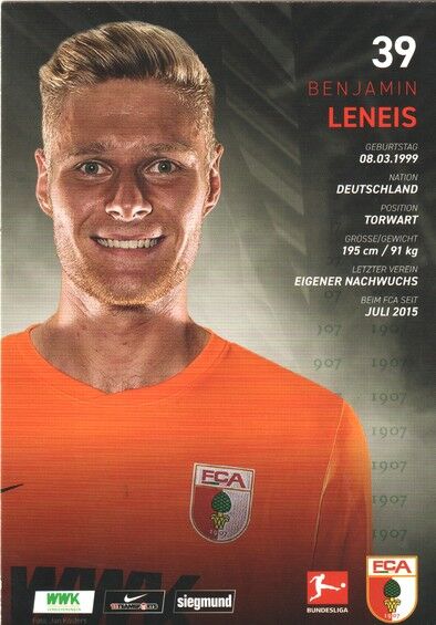 Autogramm Fussball | FC Augsburg | 2019 | Benjamin LENEIS
