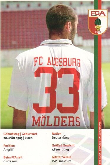 Autogramm Fussball | FC Augsburg | 2011 | Sascha MÖLDERS