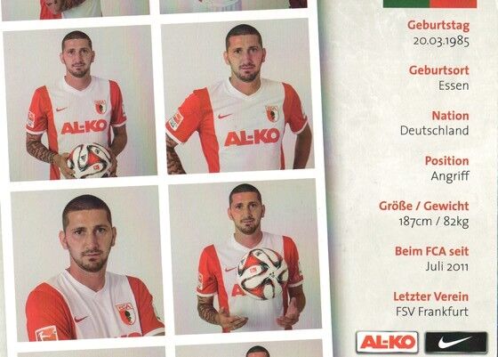 Autogramm Fussball | FC Augsburg | 2014 | Sascha MÖLDERS