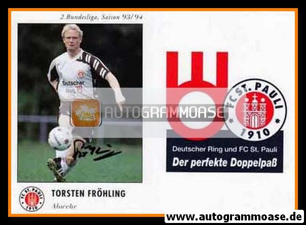 Autogramm Fussball | FC St. Pauli | 1993 | Torsten FRÖHLING