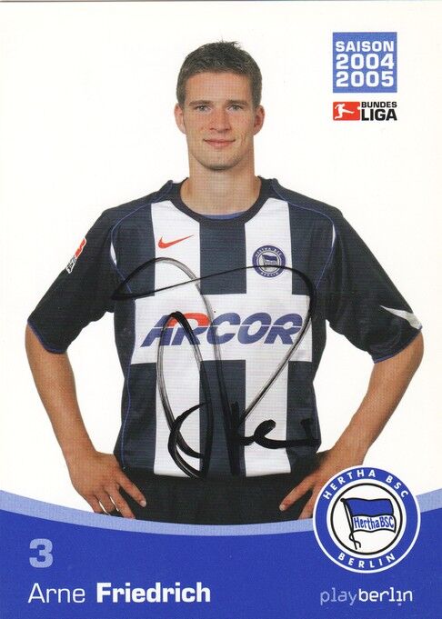Autogramm Fussball | Hertha BSC Berlin | 2004 | Arne FRIEDRICH