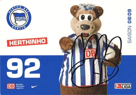 Autogramm Fussball | Hertha BSC Berlin | 2008 | HERTHINHO (Maskottchen)