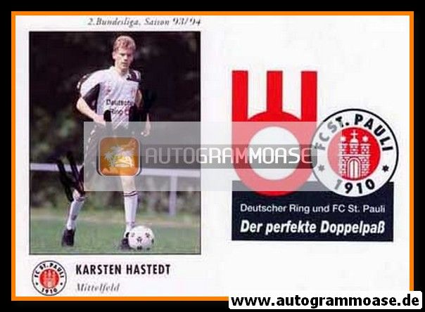 Autogramm Fussball | FC St. Pauli | 1993 | Karsten HASTEDT