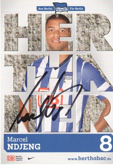 Autogramm Fussball | Hertha BSC Berlin | 2013 | Marcel NDJENG 