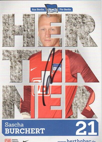 Autogramm Fussball | Hertha BSC Berlin | 2013 | Sascha BURCHERT