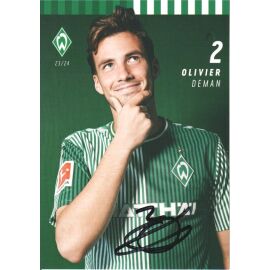 Autogramm Fussball | SV Werder Bremen | 2023 | Olivier DEMAN