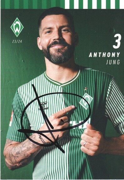 Autogramm Fussball | SV Werder Bremen | 2023 | Anthony JUNG