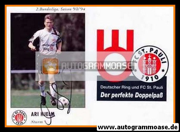 Autogramm Fussball | FC St. Pauli | 1993 | Ari HJELM