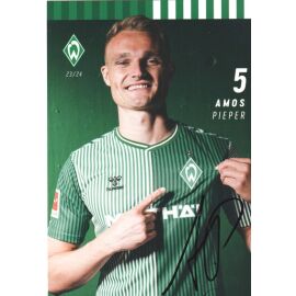 Autogramm Fussball | SV Werder Bremen | 2023 | Amos PIEPER