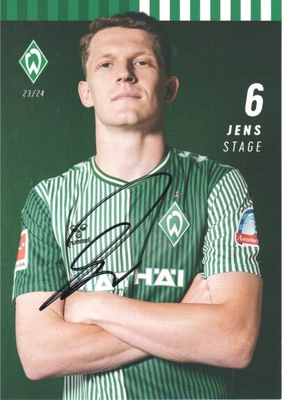 Autogramm Fussball | SV Werder Bremen | 2023 | Jens STAGE