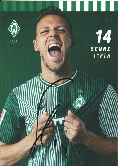 Autogramm Fussball | SV Werder Bremen | 2023 | Senne LYNEN