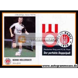 Autogramm Fussball | FC St. Pauli | 1993 | Bernd HOLLERBACH