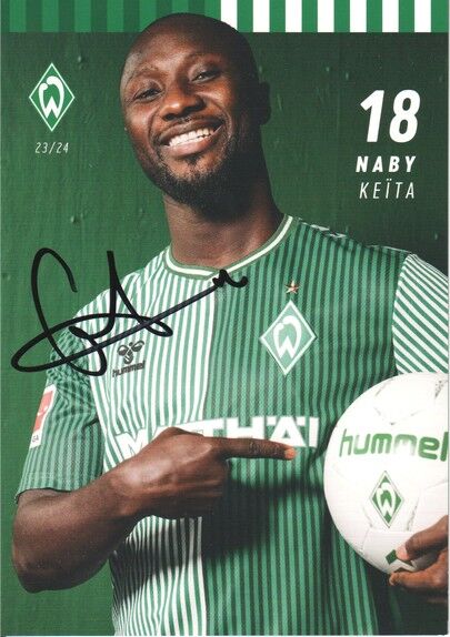 Autogramm Fussball | SV Werder Bremen | 2023 | Naby KEITA