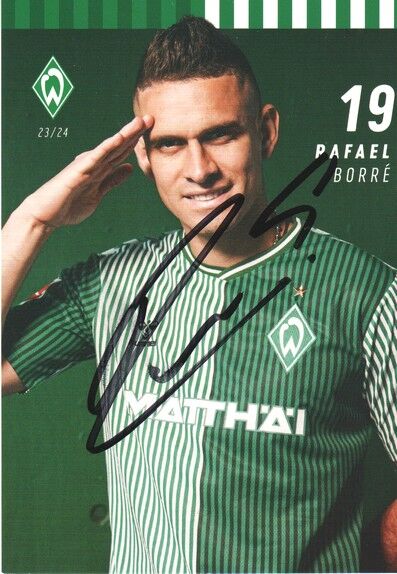 Autogramm Fussball | SV Werder Bremen | 2023 | Rafael BORRE