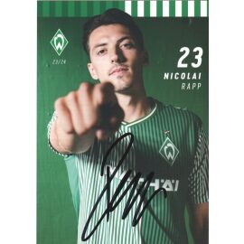 Autogramm Fussball | SV Werder Bremen | 2023 | Nicolai RAPP