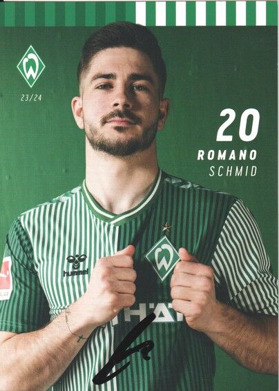 Autogramm Fussball | SV Werder Bremen | 2023 | Romano SCHMID