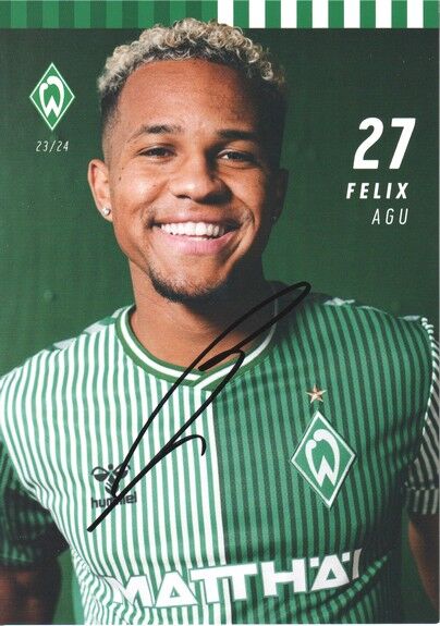 Autogramm Fussball | SV Werder Bremen | 2023 | Felix AGU