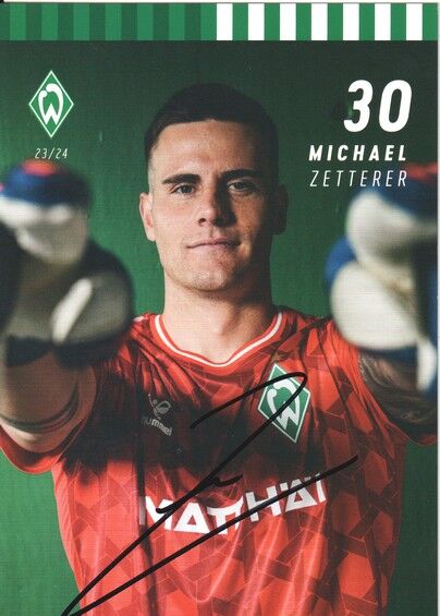 Autogramm Fussball | SV Werder Bremen | 2023 | Michael ZETTERER