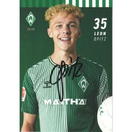 Autogramm Fussball | SV Werder Bremen | 2023 | Leon OPITZ