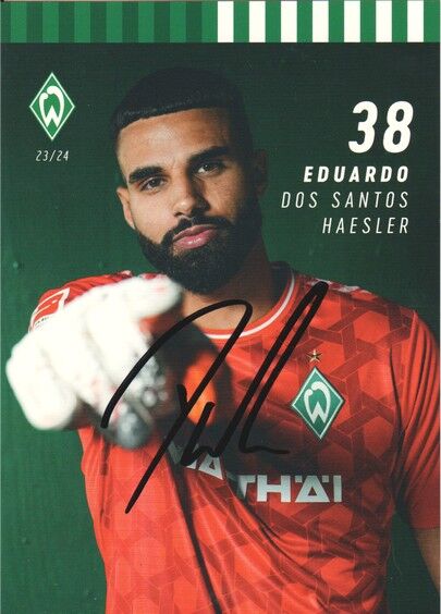 Autogramm Fussball | SV Werder Bremen | 2023 | Eduardo DOS SANTOS HAESLER