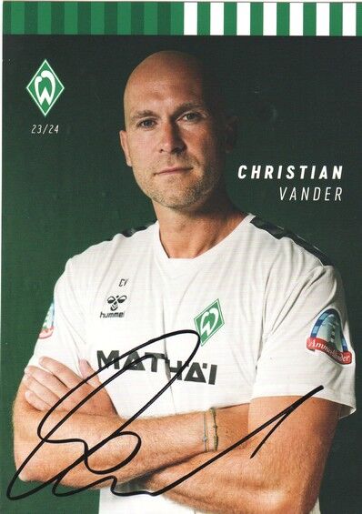 Autogramm Fussball | SV Werder Bremen | 2023 | Christian VANDER