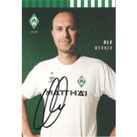 Autogramm Fussball | SV Werder Bremen | 2023 | Ole WERNER