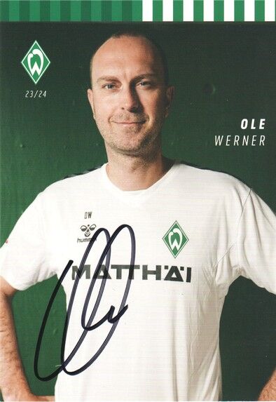 Autogramm Fussball | SV Werder Bremen | 2023 | Ole WERNER