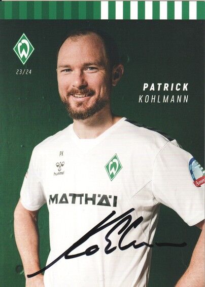 Autogramm Fussball | SV Werder Bremen | 2023 | Patrick KOHLMANN
